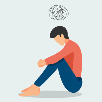 Mental,Health,,Illness,,brain,Development,,medical,Treatment,Concept,,Sad,Man